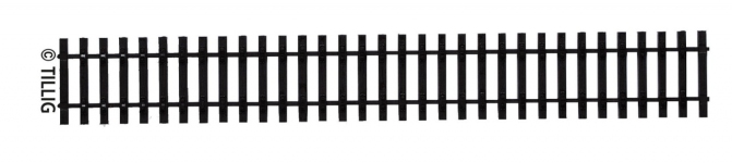 Tillig 85018 - H0 Gerades Schwellenband, Länge 228 mm
